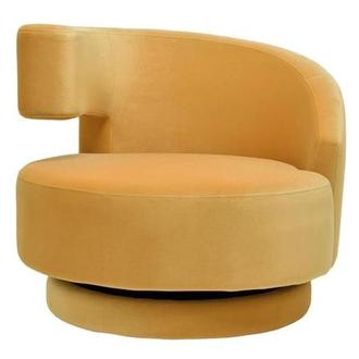 Okru Yellow Swivel Chair
