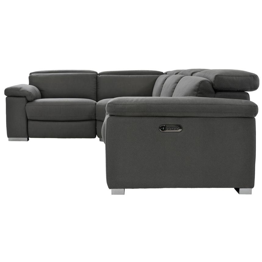 Karly Dark Gray Power Reclining Sectional with 4PCS/2PWR  alternate image, 4 of 9 images.