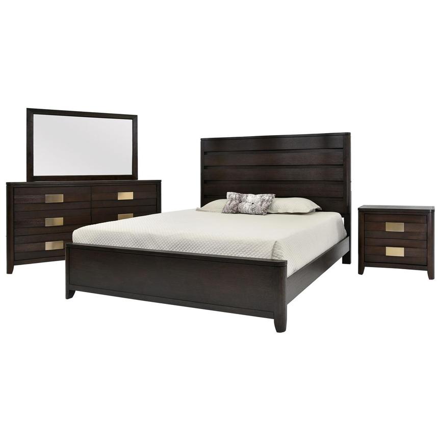 Contour Brown 4 Piece King Bedroom Set El Dorado Furniture Contour Brown 4 Piece King Bedroom Set Main Image 1 Of 5 Images