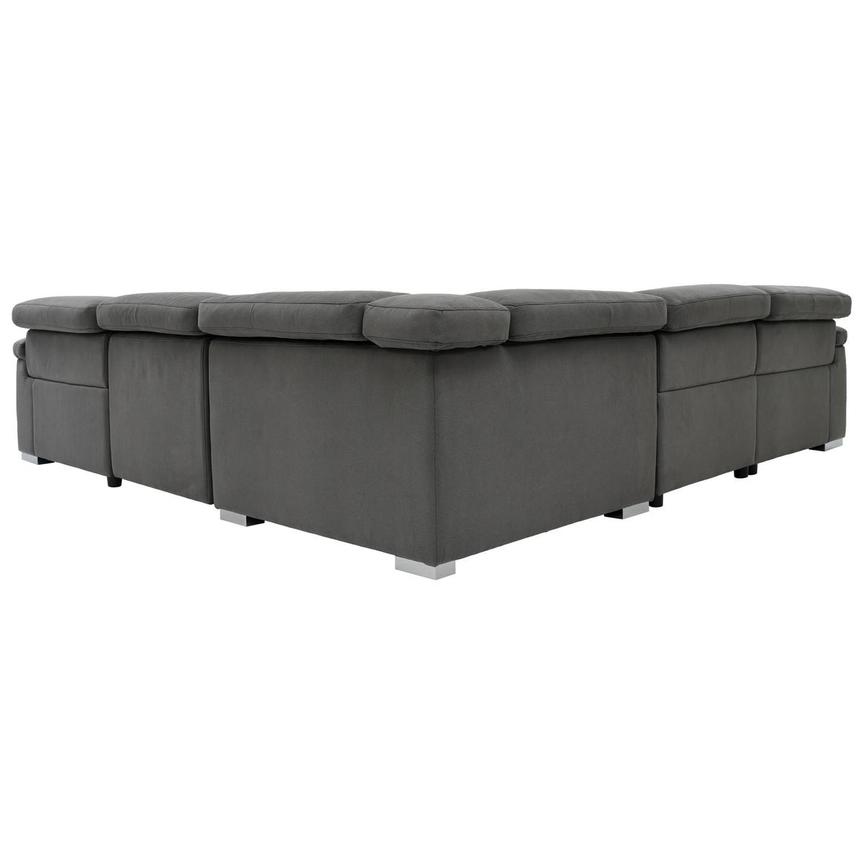 Karly Dark Gray Power Reclining Sectional with 5PCS/3PWR  alternate image, 5 of 9 images.