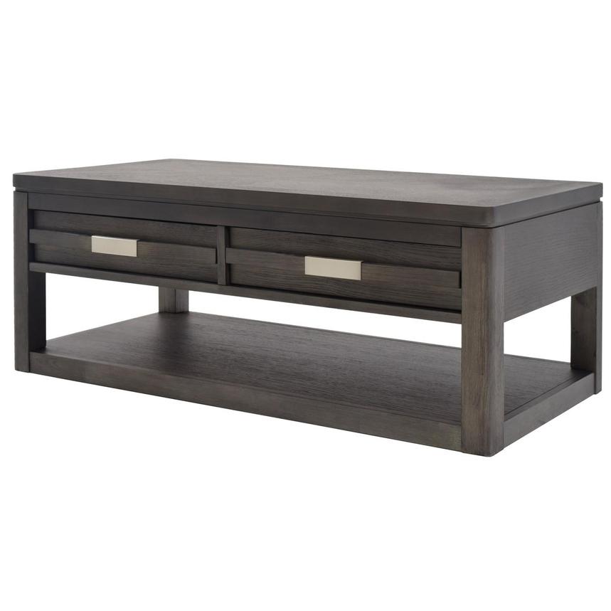 Contour Gray Coffee Table w/Casters  alternate image, 2 of 9 images.