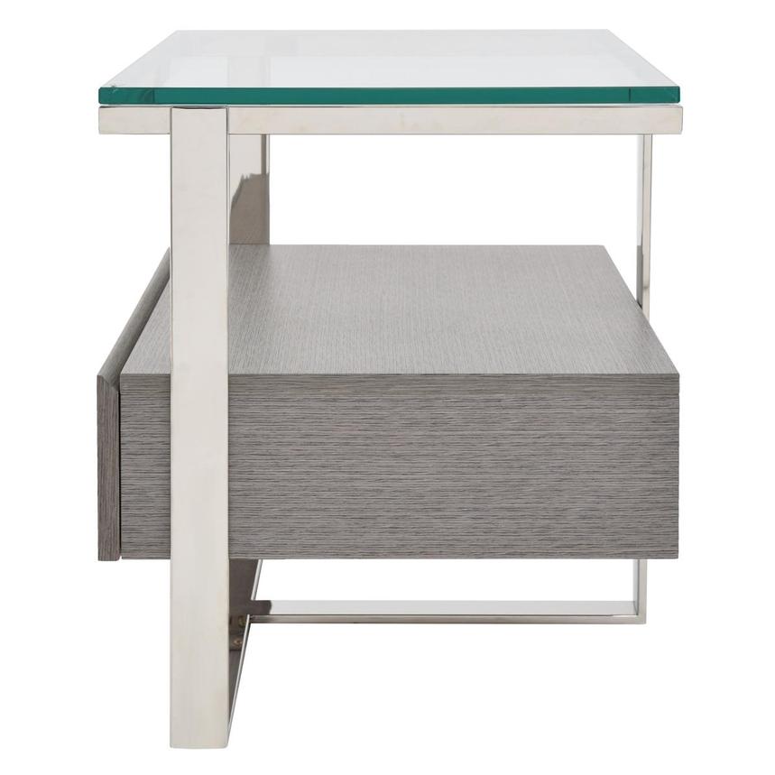 Calypso Matte Gray Side Table  alternate image, 4 of 7 images.