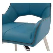 Kalia Blue Swivel Side Chair  alternate image, 5 of 6 images.