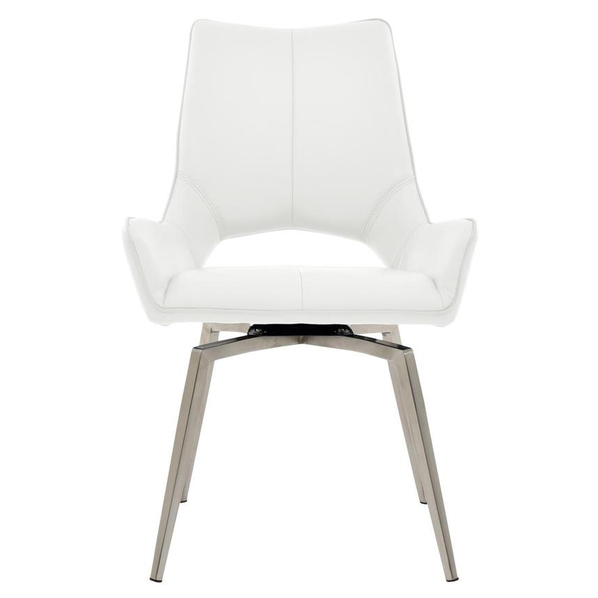 Kalia White Swivel Side Chair  main image, 1 of 6 images.