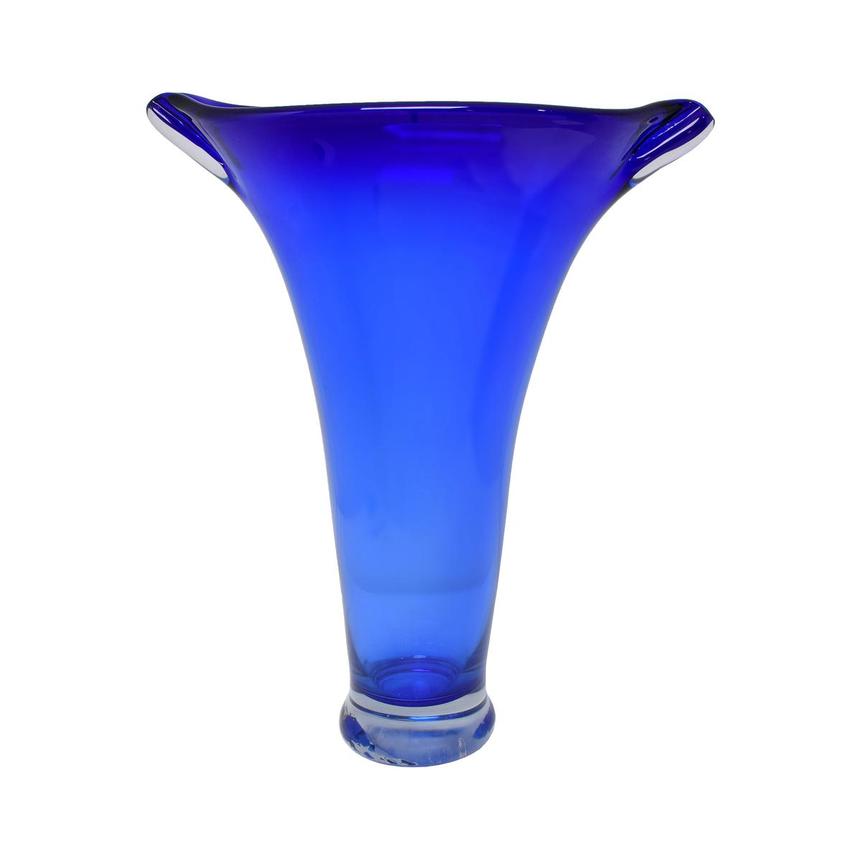 Cobalt Large Glass Vase  main image, 1 of 3 images.