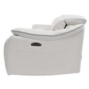 Austin Light Gray Home Theater Leather Seating with 5PCS/3PWR  alternate image, 5 of 11 images.