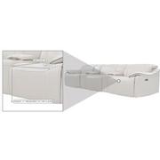 Austin Light Gray Home Theater Leather Seating with 5PCS/3PWR  alternate image, 10 of 11 images.