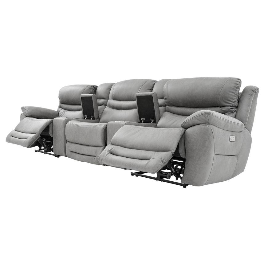 Dan Gray Home Theater Seating with 5PCS/2PWR alternate image, 4 of 9 images.