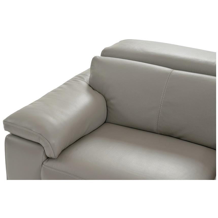 Charlie Light Gray Home Theater Leather Seating with 5PCS/2PWR  alternate image, 6 of 11 images.