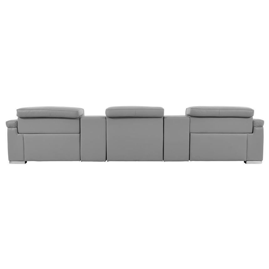 Charlie Light Gray Home Theater Leather Seating with 5PCS/2PWR  alternate image, 6 of 15 images.