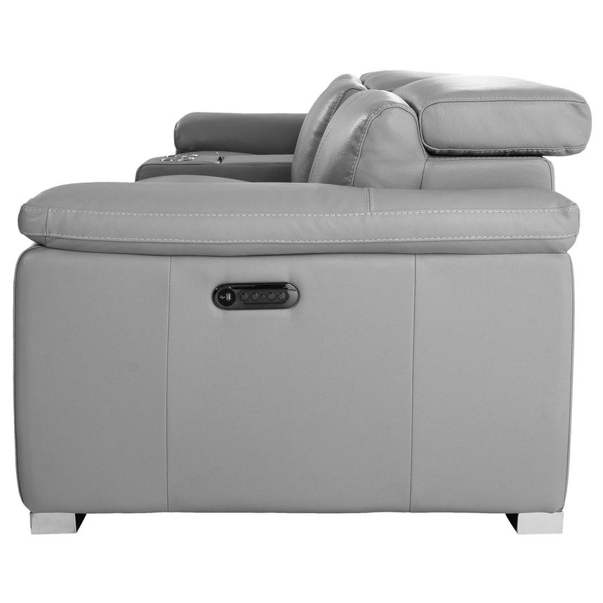 Charlie Light Gray Home Theater Leather Seating with 5PCS/2PWR alternate image, 5 of 15 images.