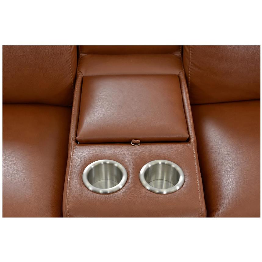 Gian Marco Tan Leather Power Reclining Sectional with 6PCS/3PWR  alternate image, 5 of 8 images.