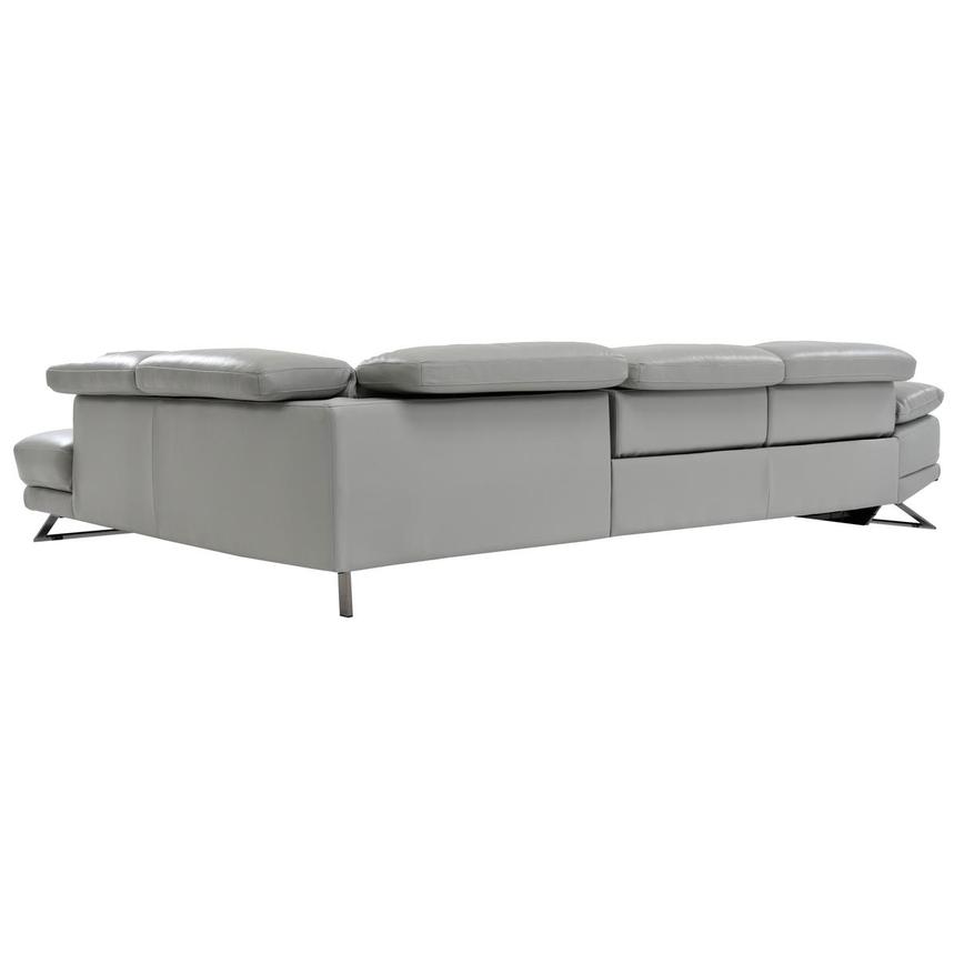 Toronto Silver Leather Power Reclining Sofa w/Right Chaise  alternate image, 5 of 8 images.