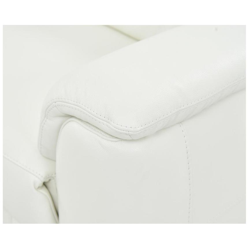 Anabel White Leather Power Recliner  alternate image, 6 of 10 images.