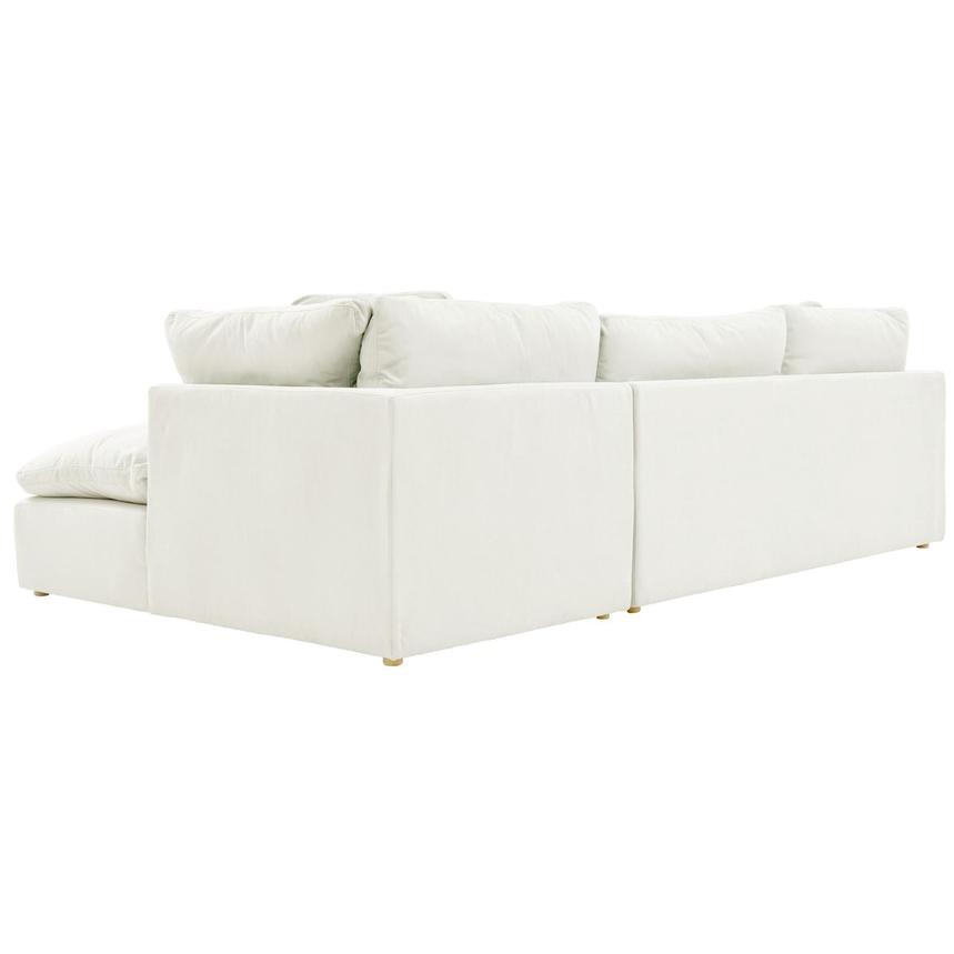 Neapolis White Corner Sofa w/Right Chaise  alternate image, 5 of 6 images.