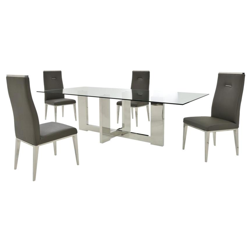 Opus/Hyde I Dark Gray 5-Piece Dining Set  main image, 1 of 11 images.