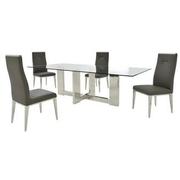 Opus/Hyde I Dark Gray 5-Piece Dining Set  main image, 1 of 12 images.