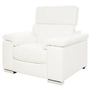 Charlie White Leather Power Recliner  alternate image, 2 of 10 images.