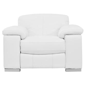 Charlie White Leather Power Reclining Sofa El Dorado Furniture