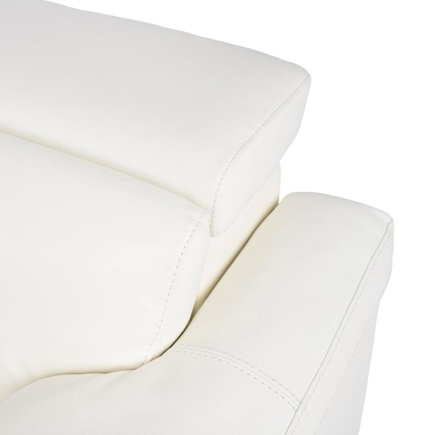 Charlie White Leather Power Reclining Sofa alternate image, 7 of 10 images.