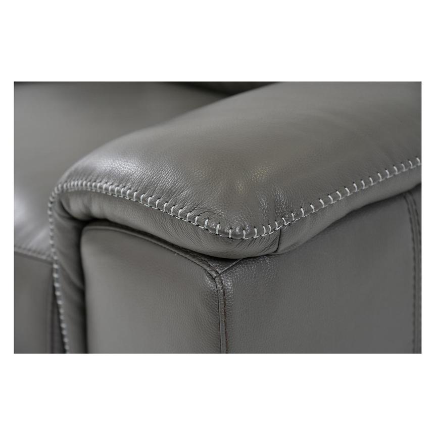 Davis 2.0 Dark Gray Leather Power Reclining Sectional with 4PCS/2PWR  alternate image, 6 of 8 images.