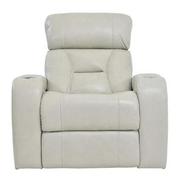 Gio Cream Leather Power Recliner  main image, 1 of 12 images.