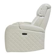 Gio Cream Leather Power Reclining Sofa w/Console  alternate image, 4 of 12 images.