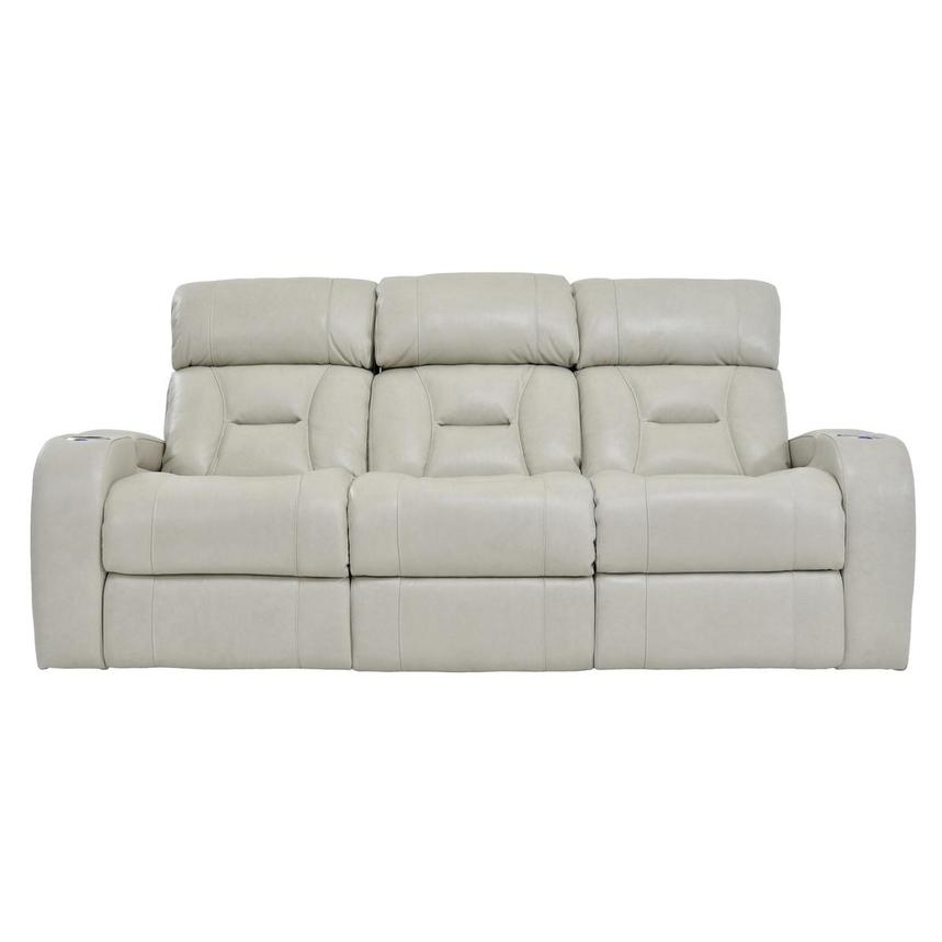 Gio Cream Leather Power Reclining Sofa, Cream Leather Recliner Sofa Set