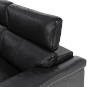 Charlie Black Leather Power Reclining Sectional with 4PCS/2PWR  alternate image, 6 of 10 images.