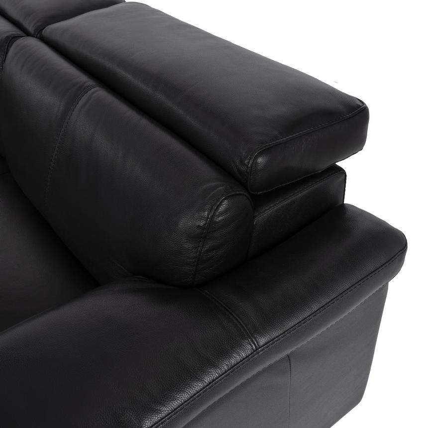 Charlie Black Leather Power Reclining Sectional with 5PCS/3PWR  alternate image, 7 of 12 images.