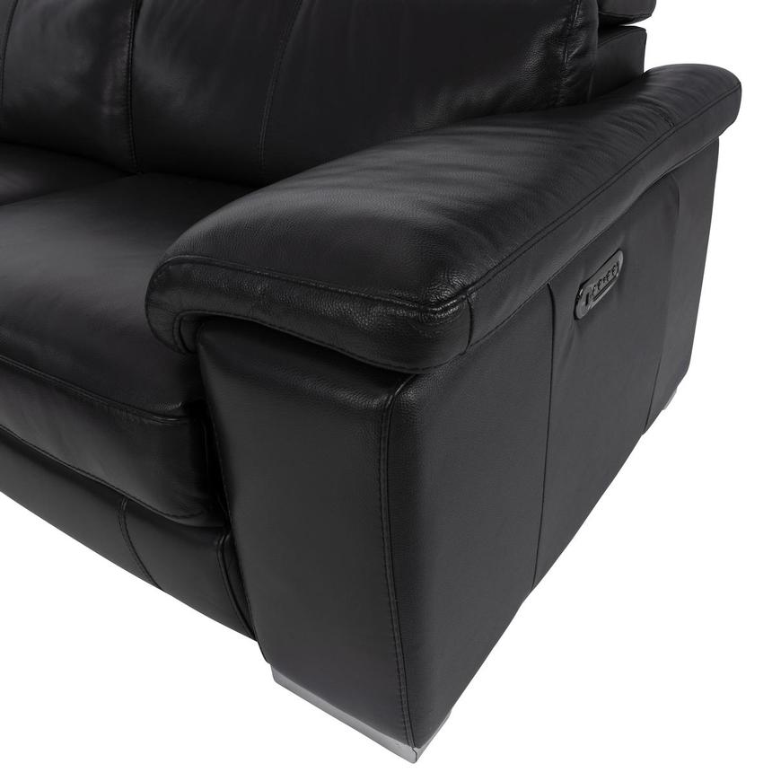 Charlie Black Leather Power Reclining Sectional with 5PCS/3PWR alternate image, 10 of 12 images.