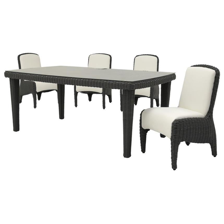 Luxor Gray 5Piece Patio Set El Dorado Furniture