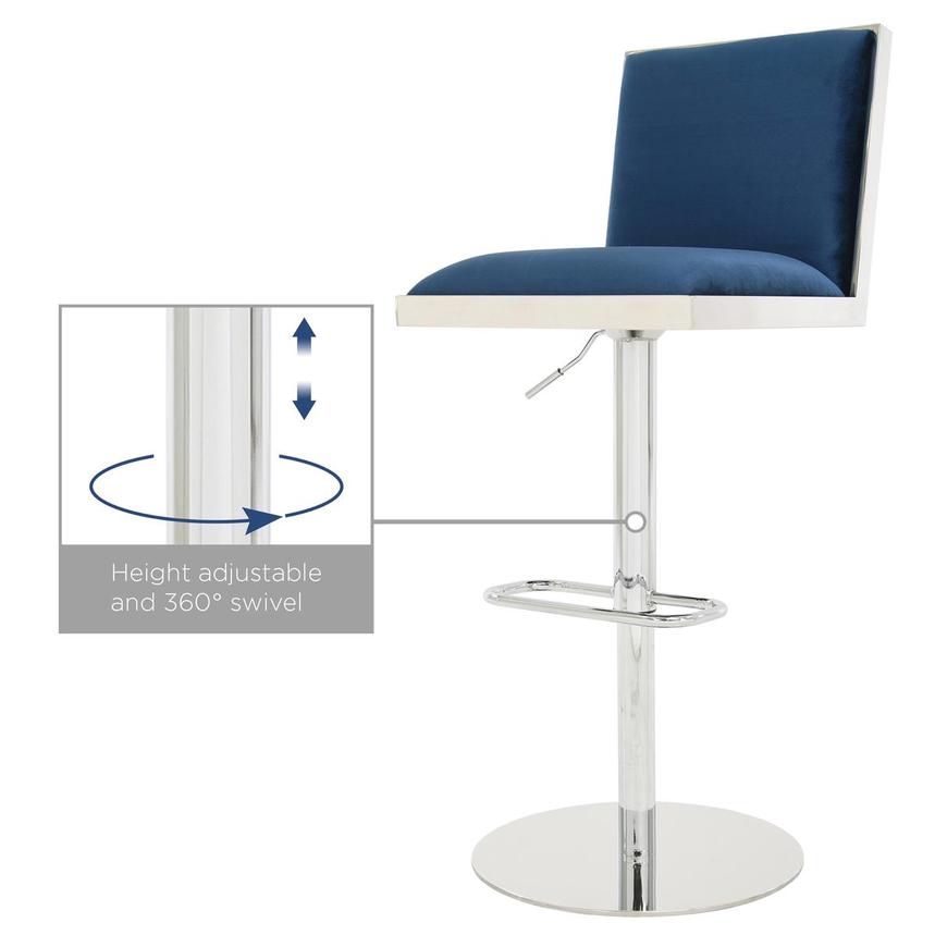 Allison Blue Adjustable Stool | El Dorado Furniture