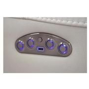 Cody Cream Home Theater Leather Seating with 5PCS/2PWR  alternate image, 8 of 9 images.