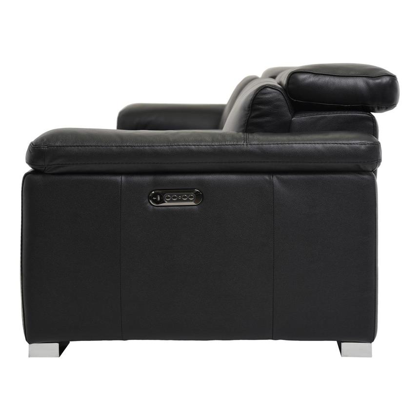 Charlie Black Home Theater Leather Seating with 5PCS/2PWR  alternate image, 4 of 11 images.