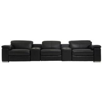 Charlie Black Home Theater Leather Seating