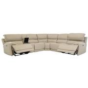 Cody Cream Leather Power Reclining Sectional with 6PCS/2PWR  alternate image, 2 of 8 images.