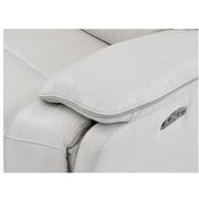 Austin Light Gray Leather Power Reclining Loveseat  alternate image, 5 of 8 images.