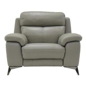 Barry Gray Leather Power Recliner