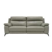 Barry Gray Leather Power Reclining Sofa  main image, 1 of 10 images.