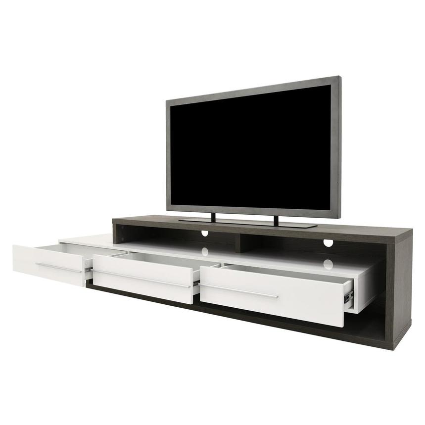 Avanti Gray/White TV Stand  alternate image, 3 of 7 images.