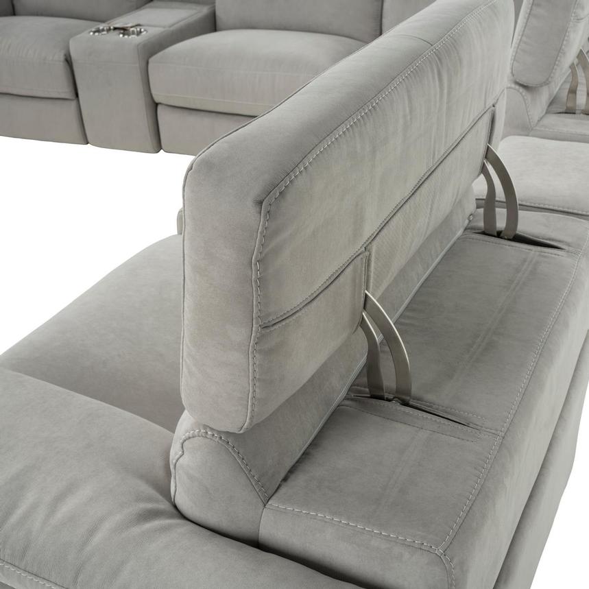 Karly Light Gray Power Reclining Sectional with 6PCS/3PWR alternate image, 7 of 11 images.