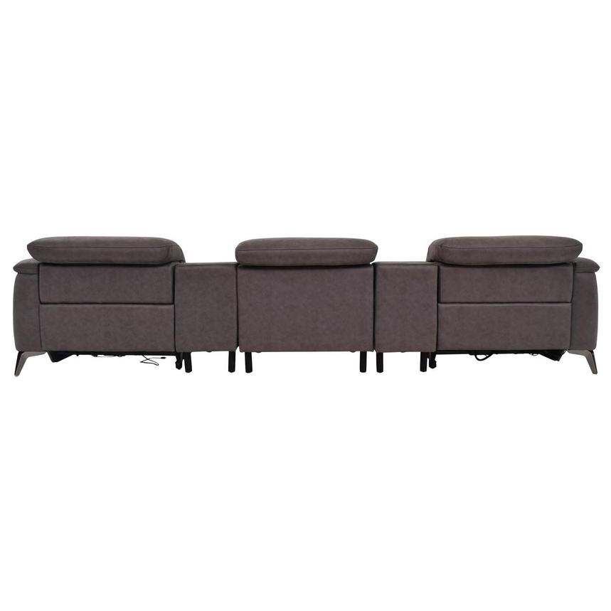 Claribel II Gray Home Theater Seating with 5PCS/2PWR  alternate image, 6 of 11 images.