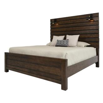 dakota queen bed with lamps