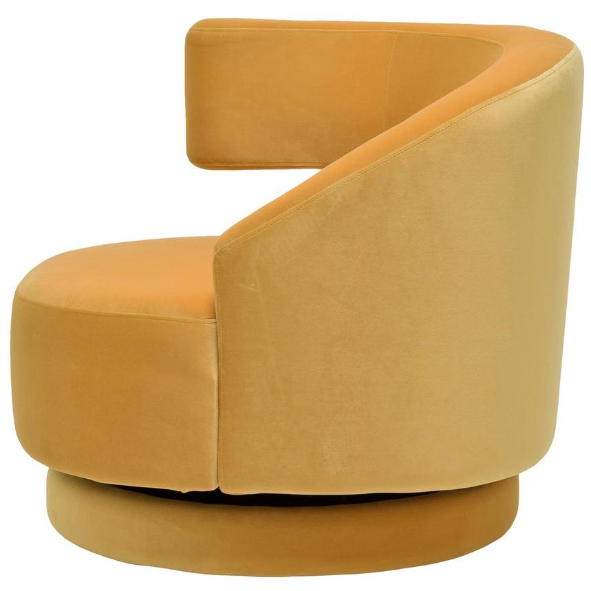 Okru Yellow Accent Chair w/2 Pillows alternate image, 4 of 11 images.