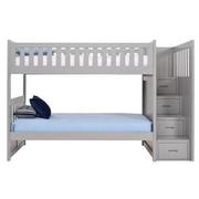 Balto Gray Twin Bunk Bed w/Storage  main image, 1 of 7 images.