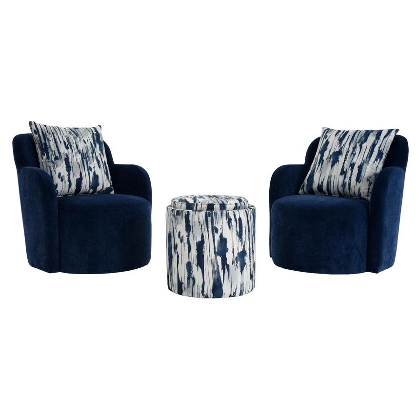 Joey Blue 5Piece Living Set El Dorado Furniture
