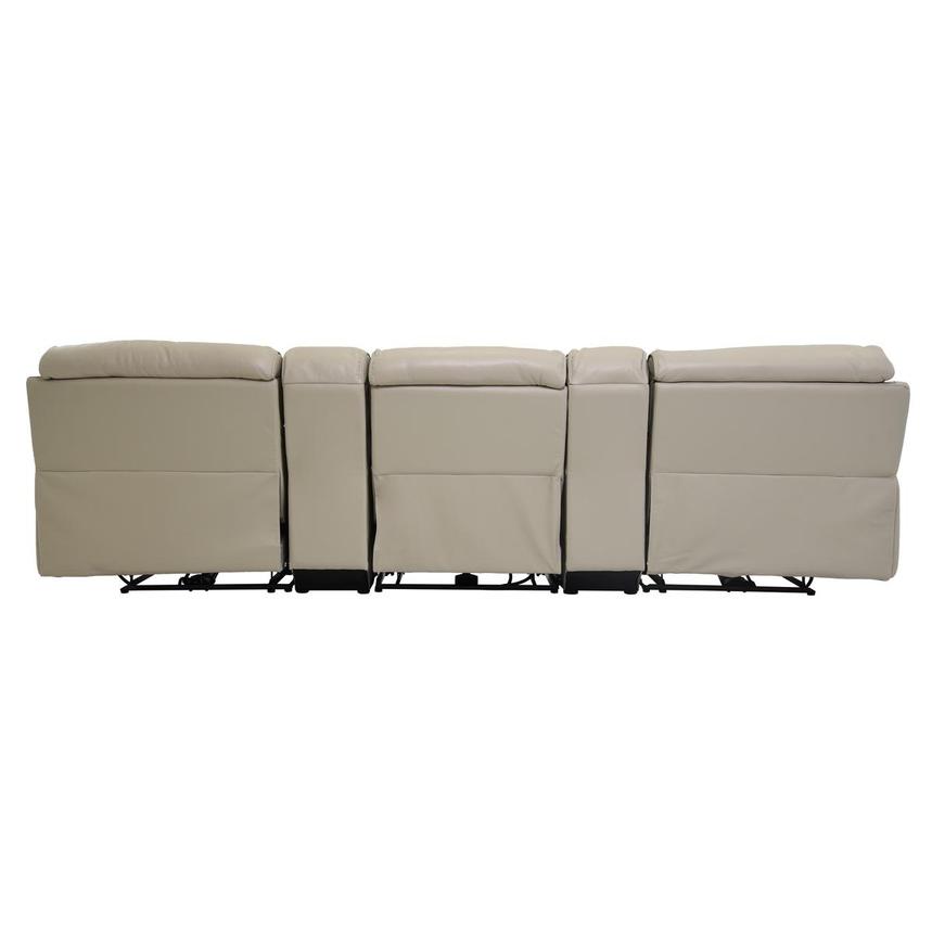 Cody Cream Home Theater Leather Seating with 5PCS/3PWR  alternate image, 5 of 9 images.