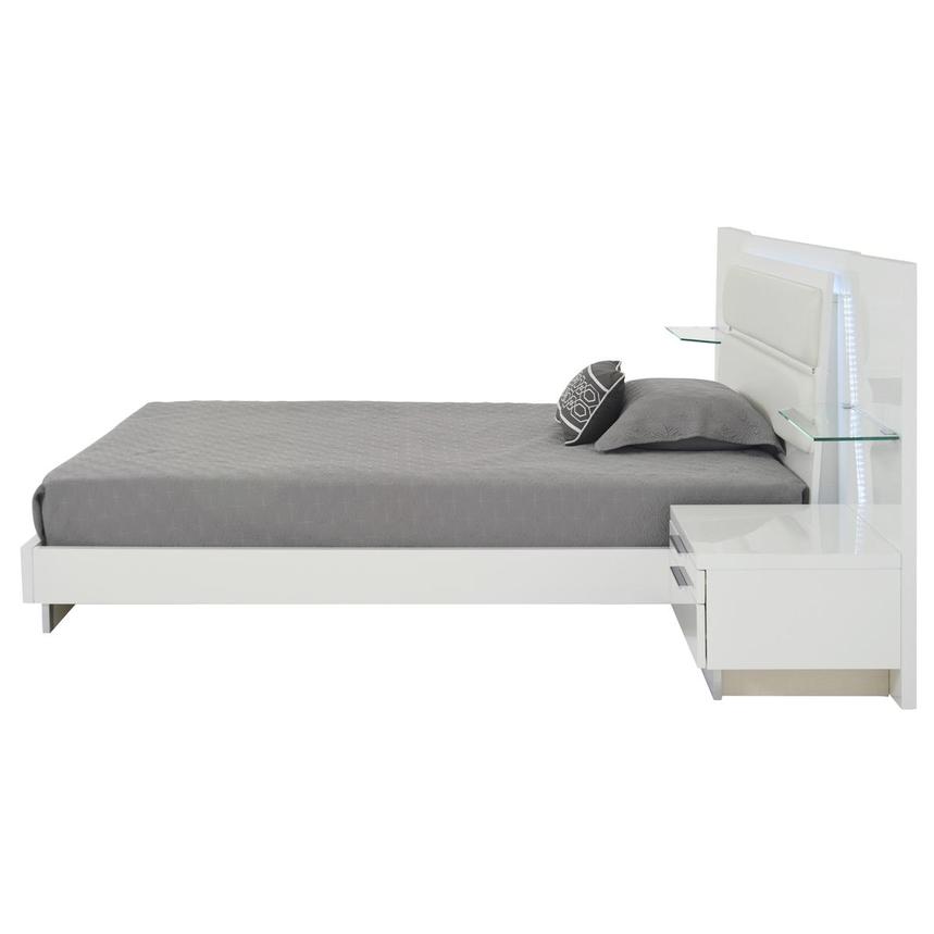 Ally White Queen Platform Bed w/Nightstands  alternate image, 6 of 18 images.