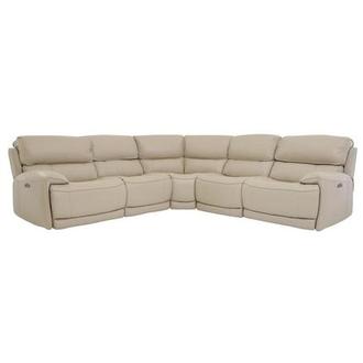 Cody Cream Leather Power Reclining Sectional with 5PCS/2PWR